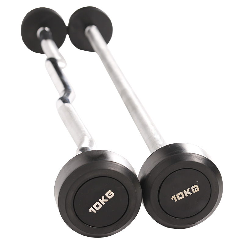 EZ curl rubber barbell